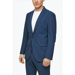 Sacou barbati cu buzunare clasice si croiala Slim Fit bleumarin imagine