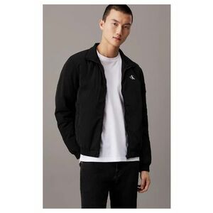 Geaca bomber barbati cu buzunare laterale si logo - J30J325592 - croiala Regular fir - Negru imagine