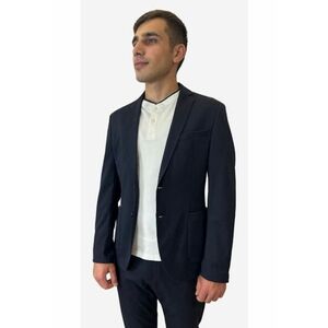 Sacou barbati cu croiala Slim fit Joog Suit bleumarin inchis imagine