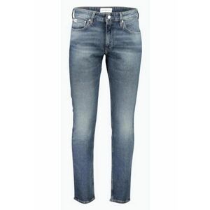 Blugi barbati cu talia medie si croiala Slim Fit J30J324809 - Albastru imagine