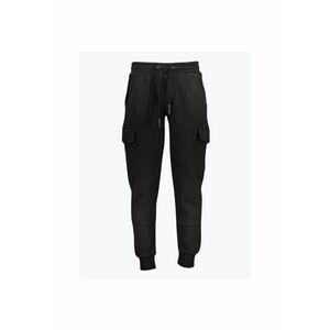 Pantaloni sport barbati cu bata elastica si design cu multe buzunare negru imagine