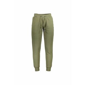 Pantaloni sport barbati cu bata elastica si buzunare oblice verde inchis imagine