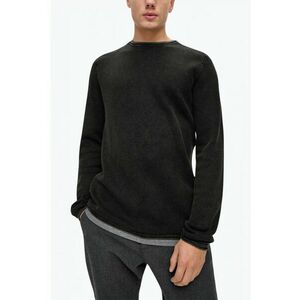 Pullover barbati din bunmac organic si cu guler rotund gri inches imagine