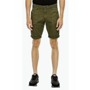 Pantaloni scurti barbati John cu talia medie si croiala Regular fit - Verde imagine