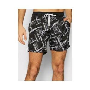 Pantaloni scurti barbati pentru inot Carry Over KL21MBM14 cu croiala Regular fit - Negru imagine