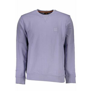 Bluza barbati fara frimoar cu croiala Relaxed Fit si logo violet imagine