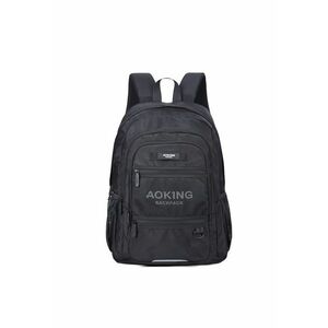 Rucsac unisex din material textil cu buzunare cu fermoar imagine