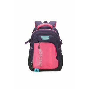 Rucsac unisex cu model colorblock si buzunare multiple imagine