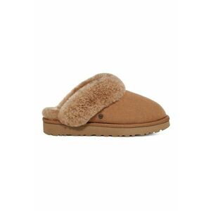 Papuci de casa din piele intoarsa cu captuseala din blana shearling Classic imagine