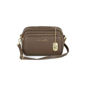 Geanta crossbody din piele cu accesoriu logo imagine