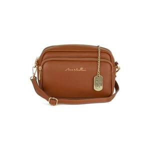 Geanta crossbody din piele cu accesoriu logo imagine