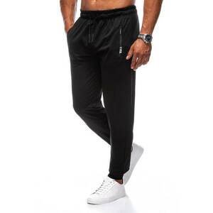 Pantaloni de trening din amestec de bumbac cu buzunare cu fermoar imagine