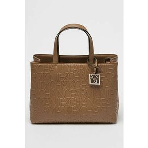 Geanta shopper cu model logo in relief Medium imagine