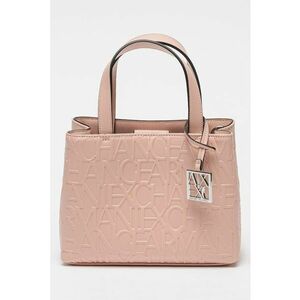 Geanta shopper mica cu model logo in relief imagine