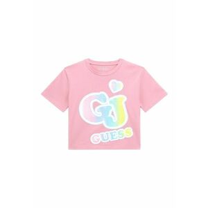 GUESS - Tricou crop de bumbac imagine