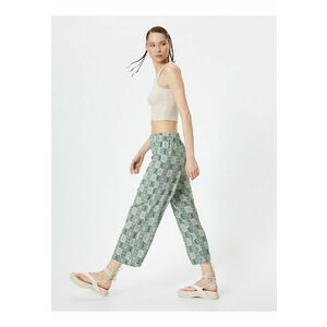 Pantaloni culotte cu model oriental imagine