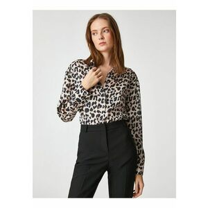 Camasa de satin cu animal print imagine