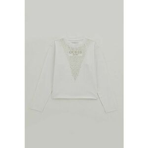 GUESS - Bluza cu strasuri - din amestec de bumbac imagine