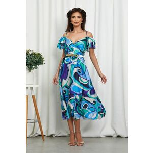 Rochie Ignis Albastra Multicolora imagine