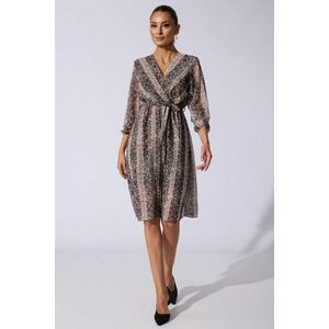 Rochie eleganta cu imprimeu animal print imagine