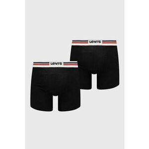 Levi's boxeri 2-pack barbati, culoarea negru imagine