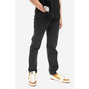 Wood Wood jeans din bumbac Sol Rigid Denim Slim Fit 12235803.7051-BLACK imagine