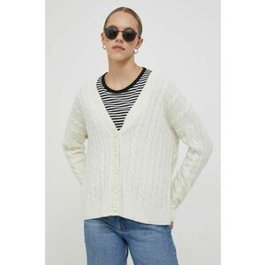 United Colors of Benetton cardigan din lana culoarea bej, light imagine