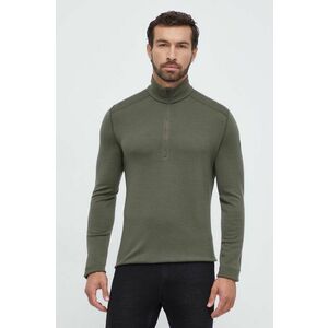 Icebreaker longsleeve funcțional 260 Tech culoarea verde imagine