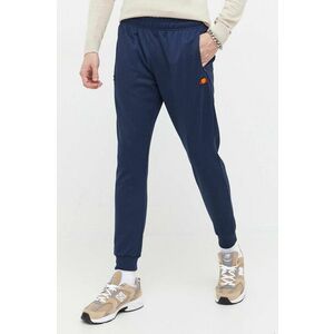 Ellesse pantaloni de trening culoarea albastru marin, neted imagine