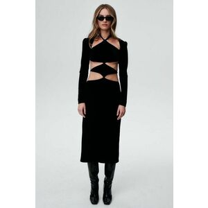 Undress Code rochie culoarea negru, midi, drept imagine