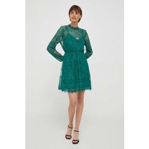 Artigli rochie culoarea verde, mini, evazati imagine