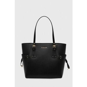 MICHAEL Michael Kors poseta de piele culoarea negru imagine