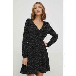 Pepe Jeans rochie AMBER culoarea negru, mini, evazati imagine