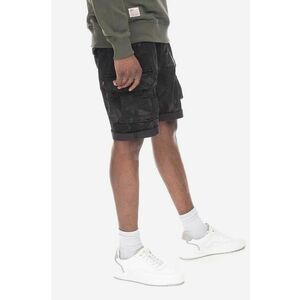 Alpha Industries pantaloni scurți din bumbac Alpha Industries Crew Short Camo 196201 125 culoarea negru 196201.125-black imagine