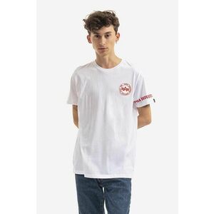 Alpha Industries tricou din bumbac culoarea alb, cu imprimeu 128534.09-white imagine