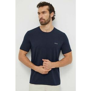 BOSS tricou bărbați, culoarea bleumarin, uni 50515391 imagine