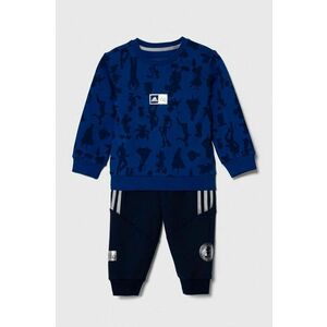 adidas trening copii culoarea albastru marin imagine