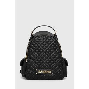 Love Moschino rucsac femei, culoarea negru, mic, cu imprimeu imagine