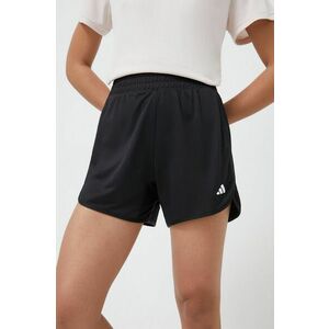 adidas Performance pantaloni scurți de antrenament Pacer culoarea negru, uni, high waist IQ2576 imagine