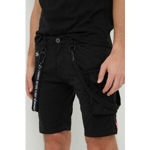 Alpha Industries pantaloni scurți bărbați, culoarea negru 116213.03-Black imagine