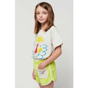 Bobo Choses tricou de bumbac pentru copii culoarea gri, cu imprimeu imagine