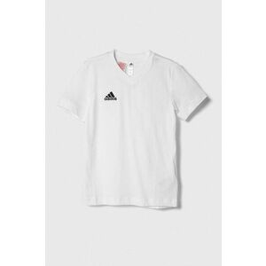 adidas Performance tricou de bumbac pentru copii ENT22 TEE Y culoarea alb, cu imprimeu imagine