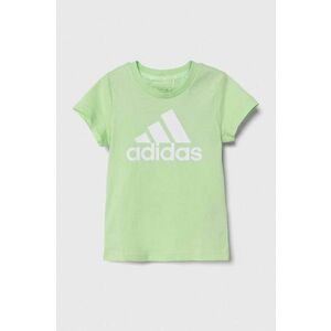 adidas tricou de bumbac pentru copii culoarea verde imagine