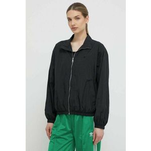 adidas Originals geacă femei, culoarea negru, de tranziție, oversize IT6726 imagine