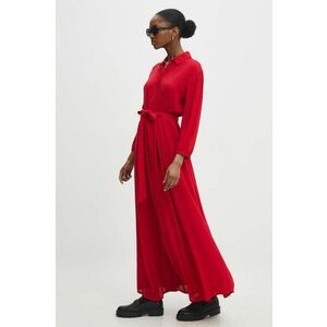 Answear Lab rochie culoarea rosu, maxi, evazati imagine