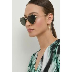 Gucci ochelari de soare femei, culoarea auriu imagine