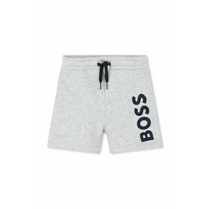 BOSS pantaloni scurti bebe culoarea gri, talie reglabila imagine