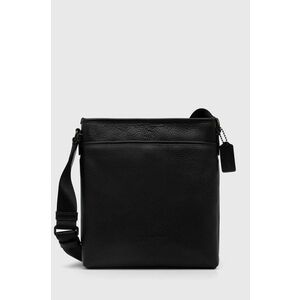 Coach geanta de piele culoarea negru imagine