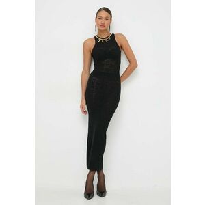 Elisabetta Franchi rochie culoarea negru, maxi, mulata imagine