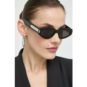 Saint Laurent ochelari de soare femei, culoarea negru imagine